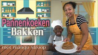 Pannenkoeken bakken met heerlijke mango stroop