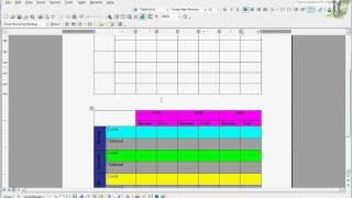 Color Layout Table