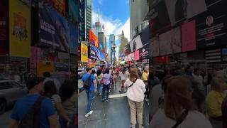 WALKING THROUGH TIMES SQUARE | #nycwalk #travel #newyorkcity #manhattan #timessquare #springwalk #fy