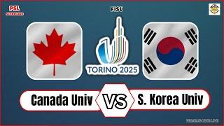 Canada vs South Korea | IIHF Universiade 2025 | FISU Ice Hockey Live Score Updates today