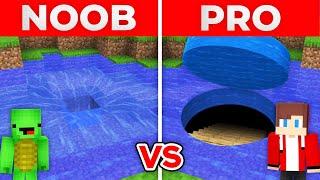 JJ And Mikey NOOB vs PRO Secret ROUND PASSAGE inside WATER in Minecraft Maizen