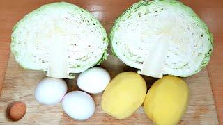 Cabbage With Eggs Tastier than Meat Simple Healthy Breakfast ideas recipe. Cheap & Tasty!