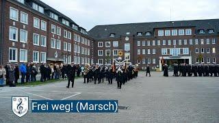 Frei weg! Marsch - Ausmarsch Ehrenformation Marineoperationsschule Bremerhaven mit Musik von 1885