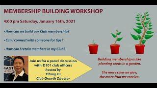 Membership Building Workshop Promo with Yifang Xu