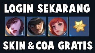 LOGIN SEKARANG, AUTO PANEN SKIN & COA GRATIS ! DROP RATE TINGGI 10 TOKEN GRATIS
