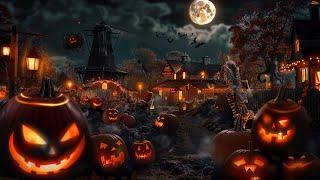 Spooky Halloween Jazz Music - Enchanting Night Ambience for Festive Mood