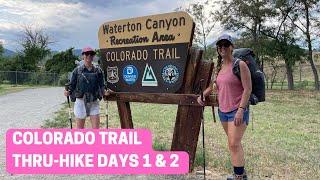 I saw WHAT in Waterton Canyon?! Colorado Trail thru-hike days 1 & 2 (mile 0 to 16.6)