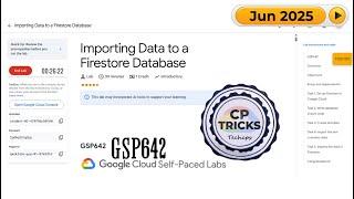 Importing Data to a Firestore Database GSP642
