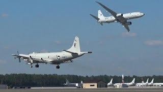 U.S.NAVY P-8 & P-3 Demo ! NAS JAX Air Show 2017