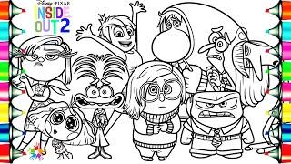 Inside Out 2 Coloring Pages / Envy Anxiety Joy Anger Disgust Sadness Fear Ennui Embarrassment / NCS