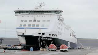 Calais route ships refurbishment timelapse  | DFDS