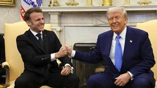 Donald Trump hosts bilateral meeting with French President Emmanuel Macron (FULL VIDEO)