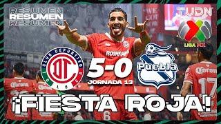 HIGHLIGHTS | Toluca 5-0 Puebla | Liga Mx -AP2024 - J13 | TUDN