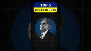 5 Best Solar stocks to buy now | Renewable energy stocks | High growth stocks 2024 | Stock Tak