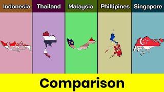 Indonesia vs Thailand vs Malaysia vs Phillipines vs Singapore | Southeast | Comparison | Data Duck