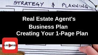 (Part 1) Real Estate Agent's Annual Business Plan