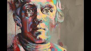 Robert Burns acrylic portrait painting time-lapse for Scottish Event Campus (SEC), Glasgow