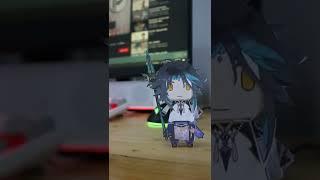 sabtu gabut dengan paper craft xiao genshin #short