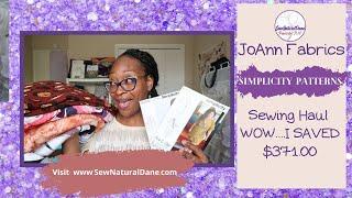 [481] WOW....99cent  Simplicity Patterns from JoAnn Fabrics & A Small Fabric Haul