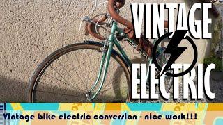 Vintage bike electric conversion - how to make a descent job of it!