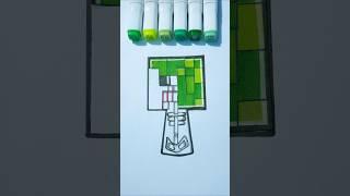 Sprunki Creeper Minecraft Puzzle Art  #art #sprunki #incredibox