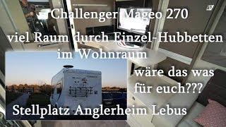 Stellplatz Anglerheim Lebus und Vorstellung Challenger  Mageo 270