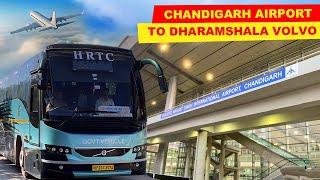 Chandigarh Airport to Dharamshala - HRTC Luxury Volvo bus service | Himbus