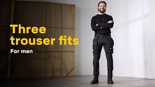 Three trouser fits - Mens workwear - Snickers Workwear