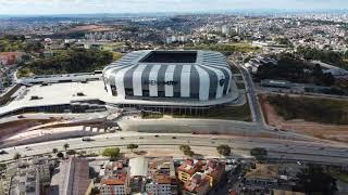 Pôr do sol e Arena MRV (Belo Horizonte - MG) | Drone