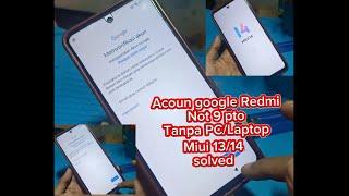 Lupa Akun Google Redmi Not 9 Pro || Lupa Acount Google Frp Redmi Not 9Pro || Setelah Di Riset