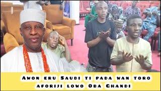 Awon Musulumi Ogbomoso lo toro aforiji lowo Oba Ghandi fun iwa buburu ti awon eru saudi ṣe ni oja.