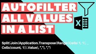 Excel VBA Macro: Autofilter All Values In A List (Step-by-Step Tutorial)