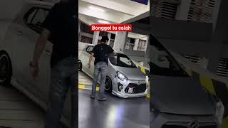 Axia lowered masuk Parking mall #shorts