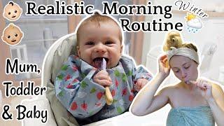 REALISTIC MORNING ROUTINE MUM OF 2 UNDER 2 | Mum of 2 Morning routine 2022 Baby & Toddler