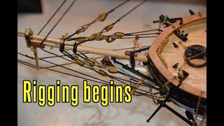 HMS Beagle - part 38 Rigging Begins