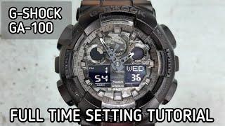 How To Setting TIME G-SHOCK GA-100CF Digital Watch | SolimBD | DIY