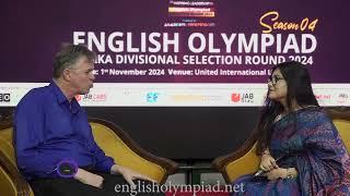 Dr. David Dowland interviews Samiha Sultana Mim on inspiring leadership at the English Olympiad