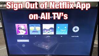 Netflix App on TV: How to Sign Out (Log Off)