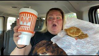 Whataburger Mukbang (Trailer Trash Tammy + Honey Butter Chicken Biscuit)