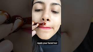 Facial Hair Removeal HomeRemedy Tips| Permanently Remove Facial hair #shorts #shortvideo #hack