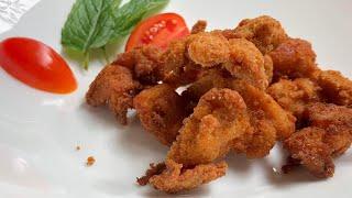 Chicken nuggets recipe,  crispy, crunchy and juicy chicken bites. Healthy, easy and delicious.