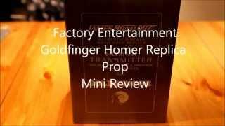 Factory Entertainment ,James Bond 007, Goldfinger Tracking Devices,Prop Replica,Review.