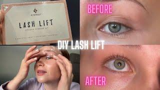 DIY Lash Lift Kit + First Time Doing My Own Lash Lift + Review