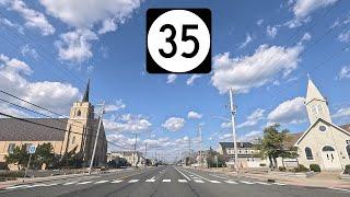 ⁴ᴷ⁶⁰ Driving New Jersey Route 35 from Seaside Heights, NJ to Mantoloking, NJ