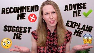 How To Use Recommend, Suggest, Advise | Confusing English Grammar