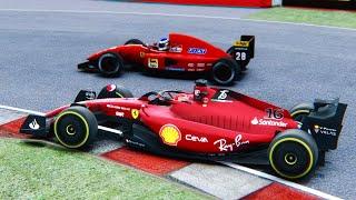 Ferrari F1 2022 F1-75 vs Ferrari F1 1992 Ivan Capelli at Montreal Canada GP