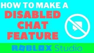 How to Disable Chat in Roblox Studio