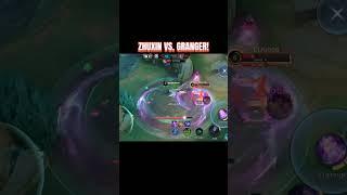 ZHUXIN VS. GRANGER! -MLBB #mlbbshorts #mlbbhighlights #mlbb #shorts