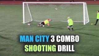 SoccerCoachTV - Man City 3 Combo Shooting Drill.