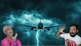 Lightning strikes our plane during cave diving trip